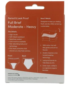 Boody Menstruatieondergoed Tailleslip Zwart Normaal/hevig Maat M (1 stuk)