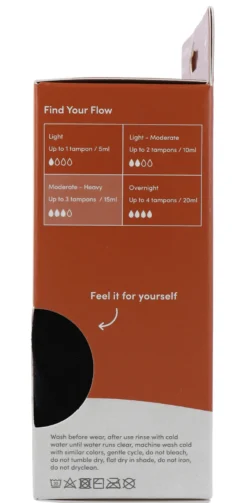 Boody Menstruatieondergoed Bikinislip Zwart Normaal/hevig Maat Xs (1 stuk)