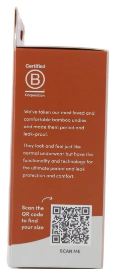 Boody Menstruatieondergoed Bikinislip Zwart Licht / Normaal Maat Xs (1 stuk)
