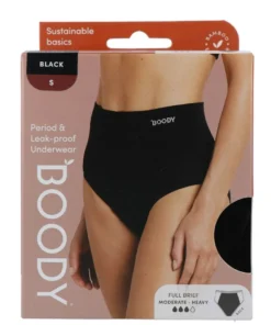 Boody Menstruatieondergoed Tailleslip Zwart Normaal/hevig Maat S (1 stuk)
