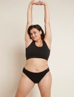 Boody Menstruatieondergoed Bikinislip Zwart Normaal/hevig Maat L (1 stuk)