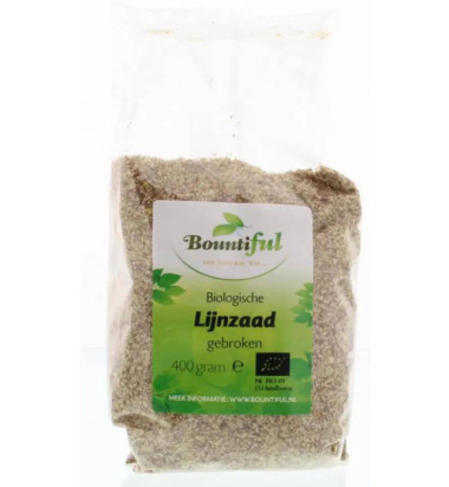 Bountiful Lijnzaad Gebroken Bio (400 gr)