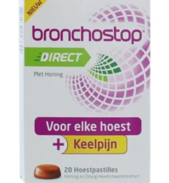 Bronchostop Direct Pastilles Honing (20 stuks)