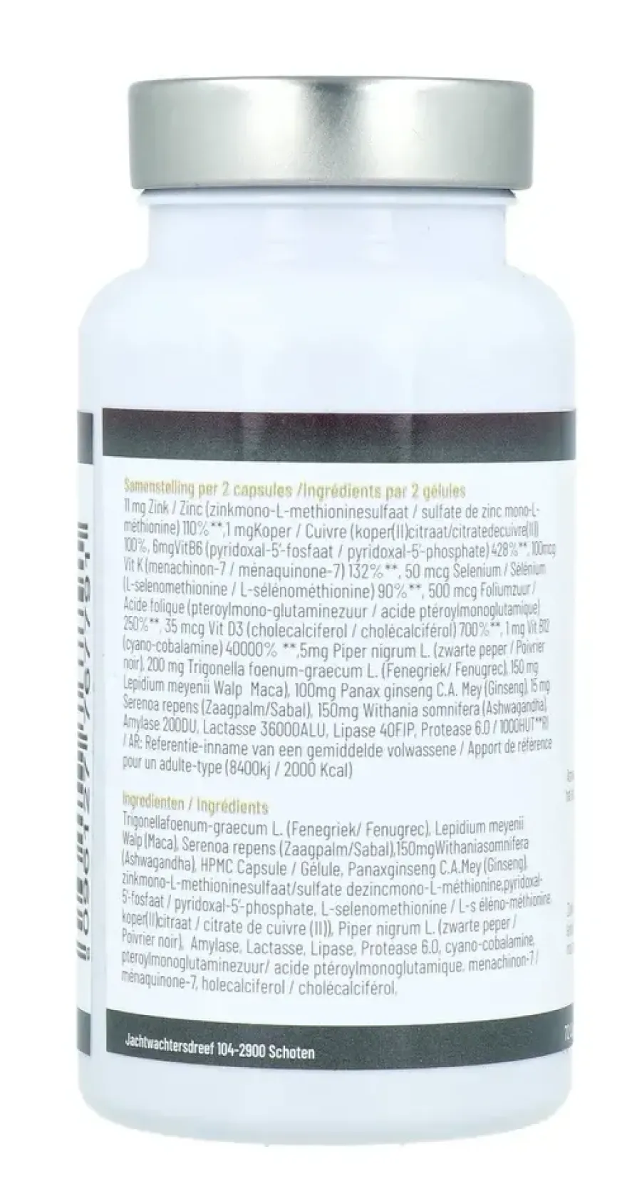 By Leen Steyaert Testo-fit Capsules (72 capsules)