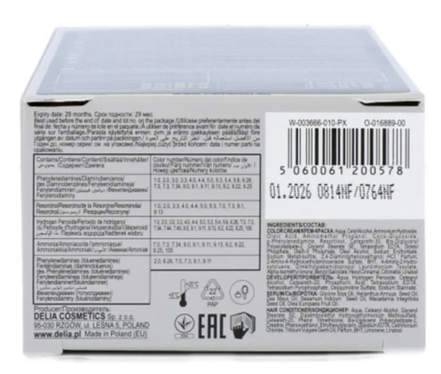 Cameleo Hair Color Cream 1.0 Black (1 stuk)