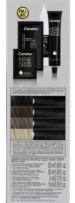 Cameleo Hair Color Cream 1.0 Black (1 stuk)