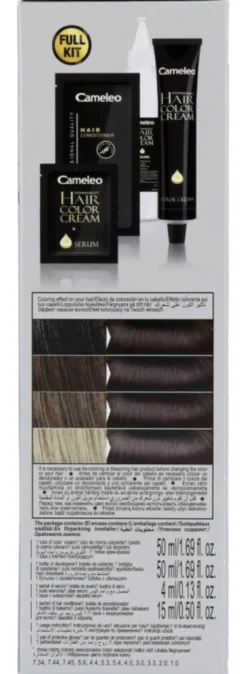Cameleo Hair Color Cream 3.3 Dark Chocolat Brown (1 stuk)