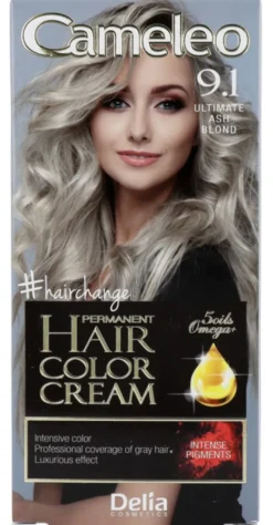 Cameleo Hair Color Cream 9.1 Ultimate Ash Blond (1 stuk)