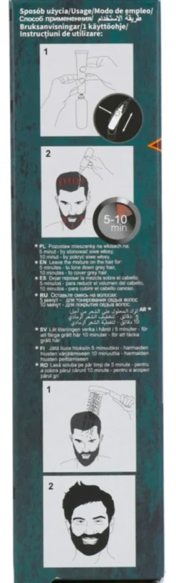 Cameleo Men Hair Color Cream 1.0 Black (1 stuk)