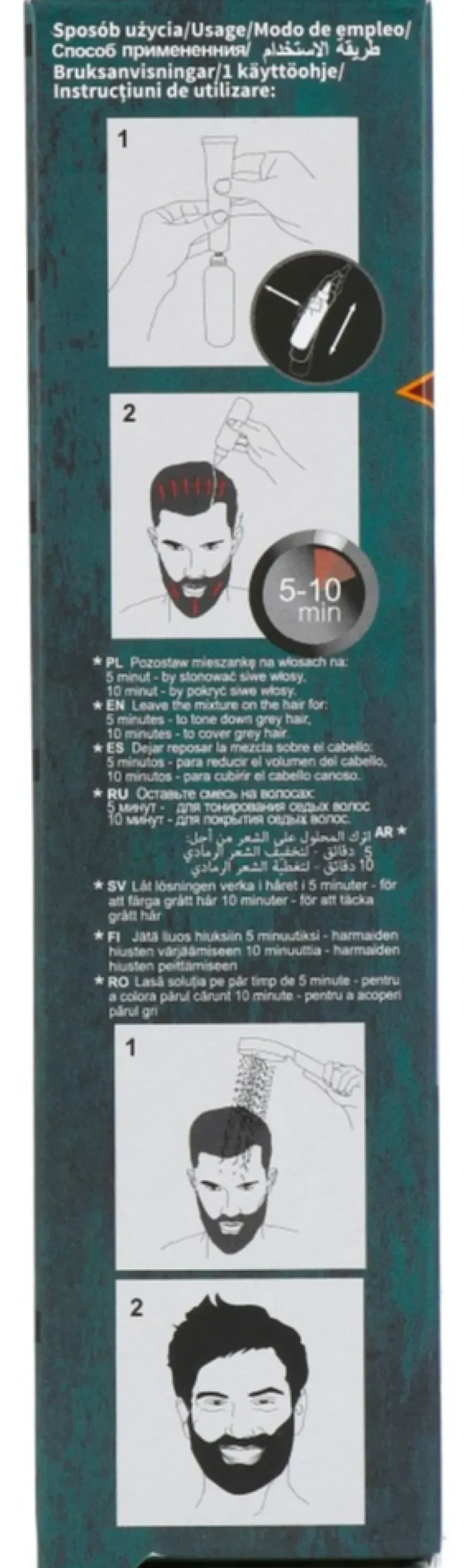 Cameleo Men Hair Color Cream 1.0 Black (1 stuk)