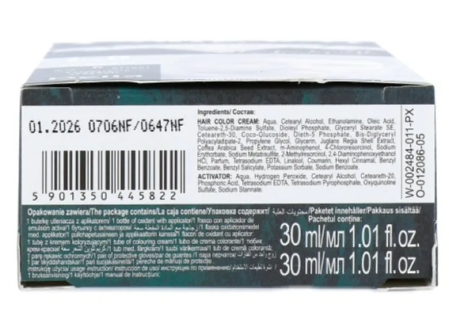 Cameleo Men Hair Color Cream 1.0 Black (1 stuk)