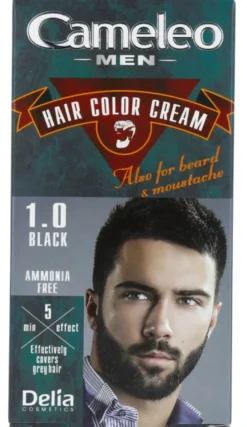 Cameleo Men Hair Color Cream 1.0 Black (1 stuk)