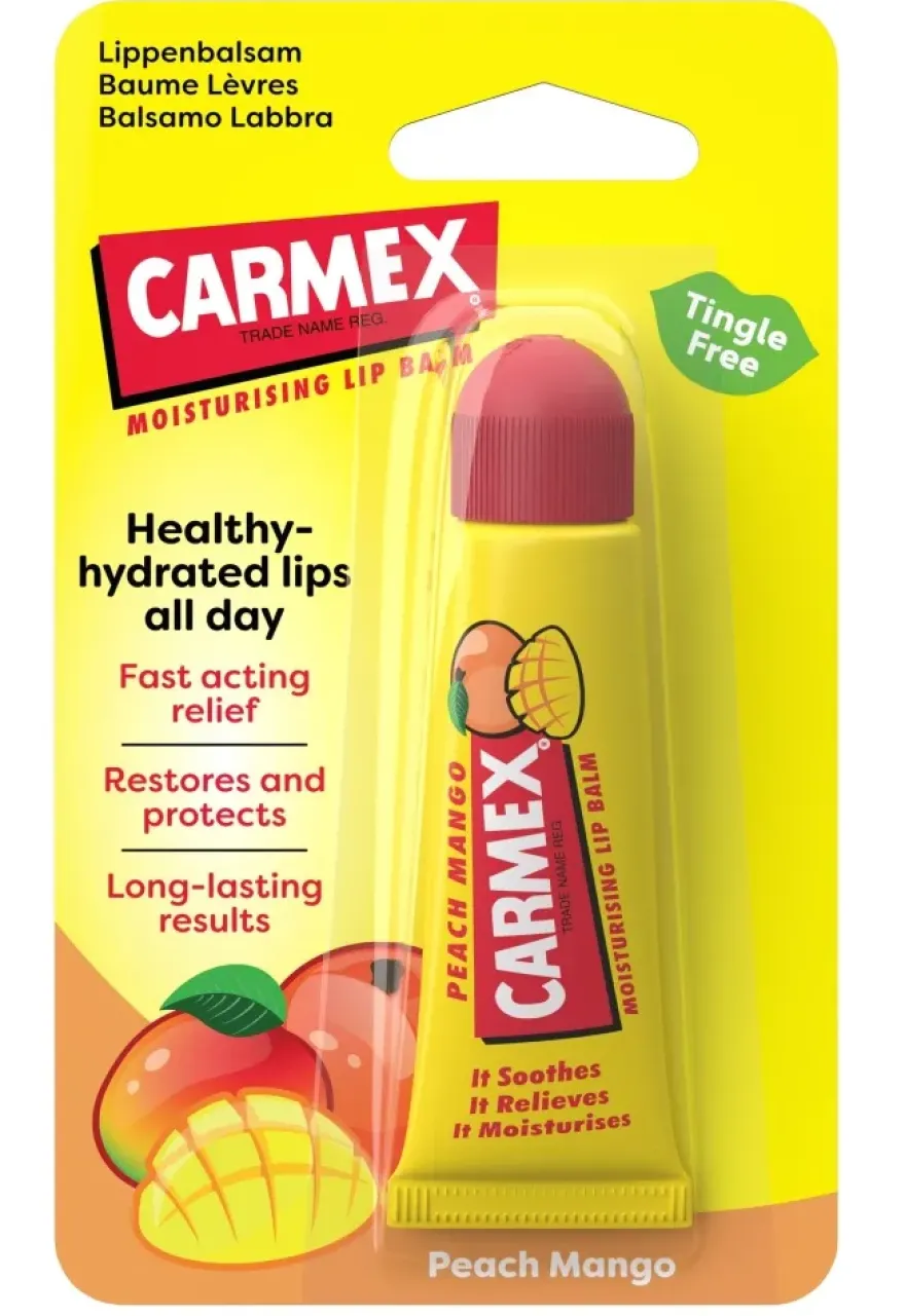 Carmex Lipbalm Peach Mango Tube (10 gr)