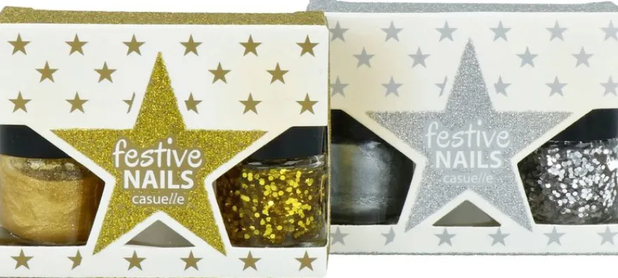 Casuelle Festival Nails Goud & Zilver (1 stuk)