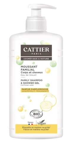 Cattier Douchegel & Shampoo Korenbloem/lactoserum (1000 ml)