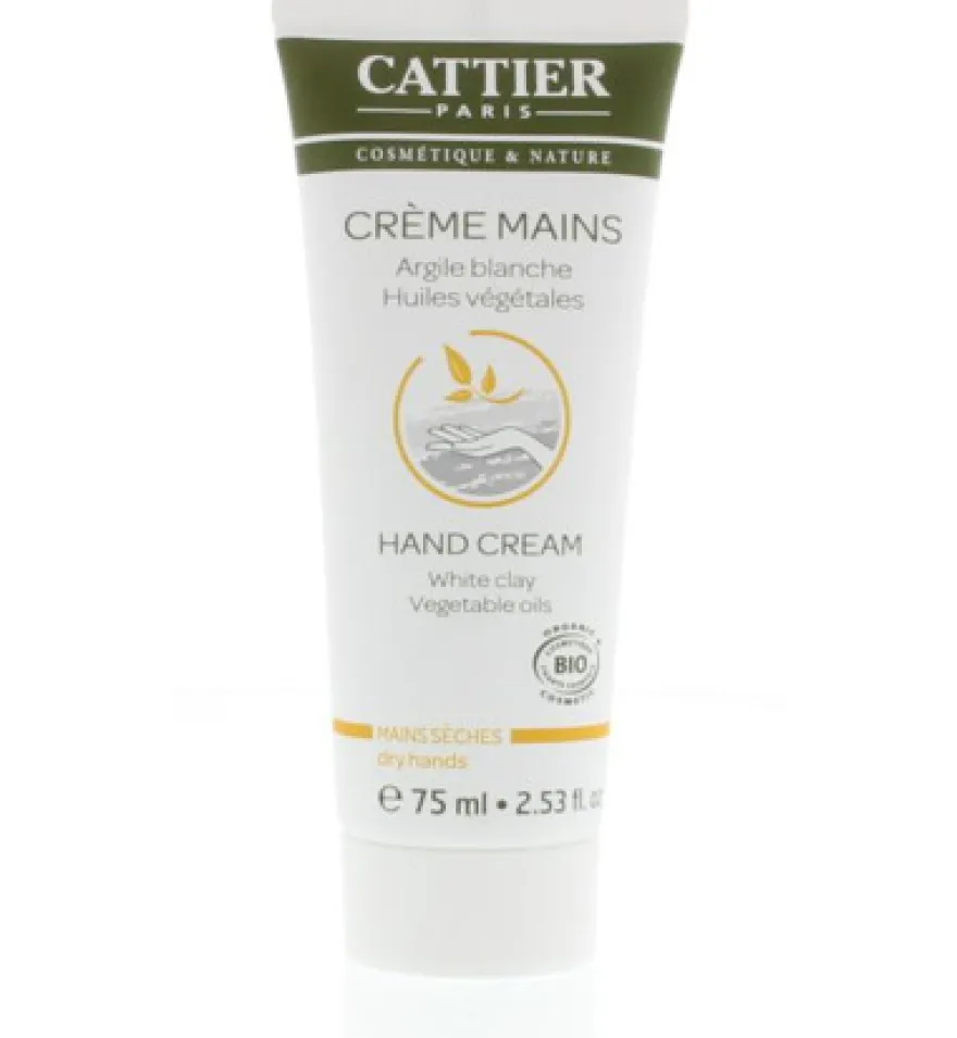 Cattier Handcreme witte klei (75 ml)
