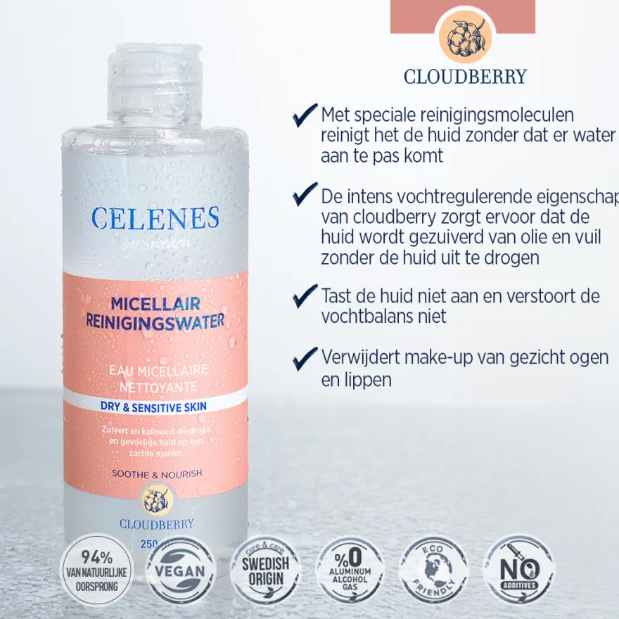 Celenes Cloudberry Micellair Water (250 ml)