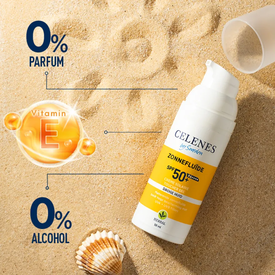 Celenes Herbal Dry Touch Sunscreen Fluid Spf50 (50 ml)