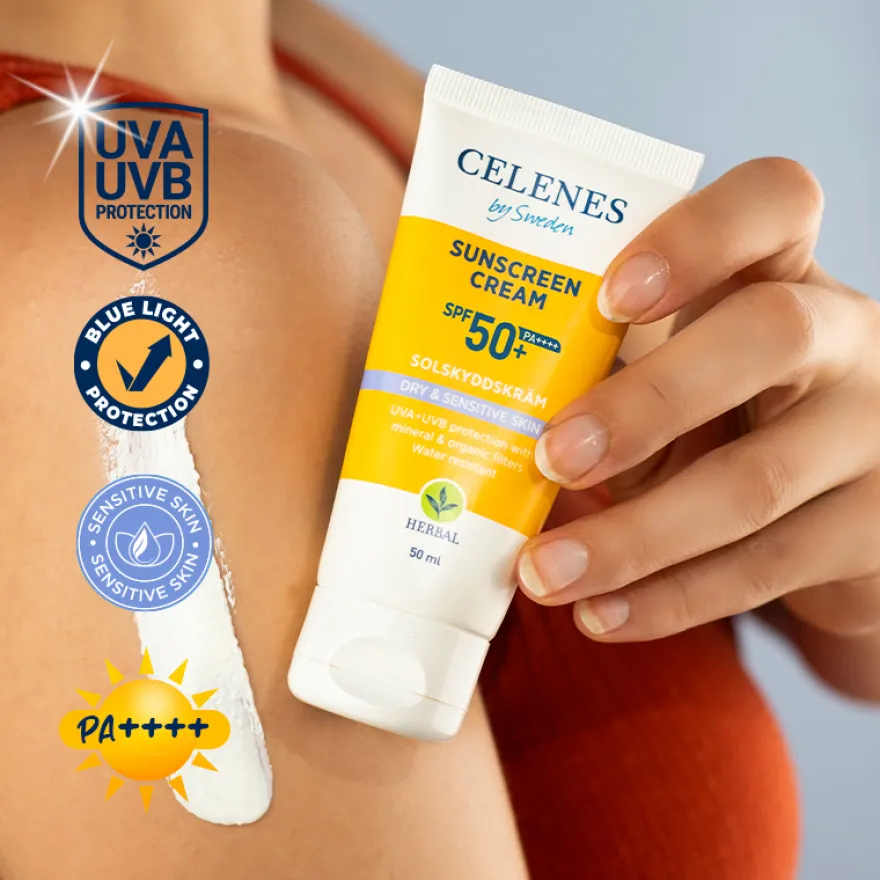 Celenes Herbal sunscreen sensitive/dry skin SPF50+ (50 ml)