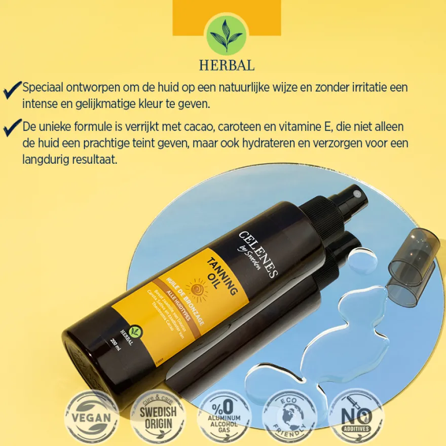 Celenes Herbal Tanning Oil (200 ml)