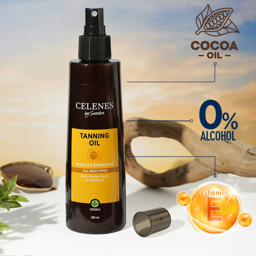 Celenes Herbal Tanning Oil (200 ml)
