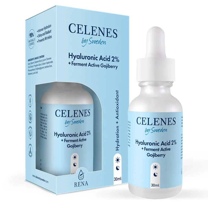 Celenes Serum hyaluronic acid + fermented active gojiberry (30 ml)