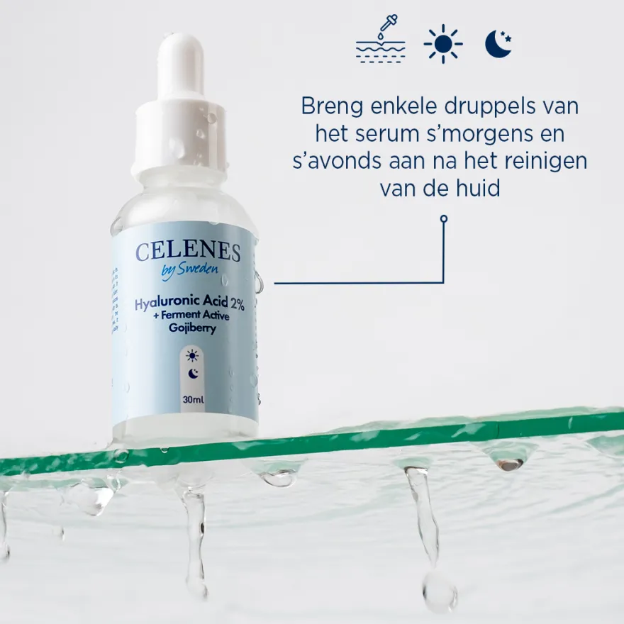 Celenes Serum hyaluronic acid + fermented active gojiberry (30 ml)