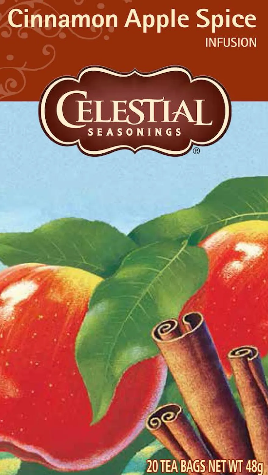 Celestial Seasonings Cinnamon Apple Spice Herbal Tea (20 stuks)