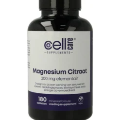 CellCare Magnesium 200mg elementair (180 tabletten)