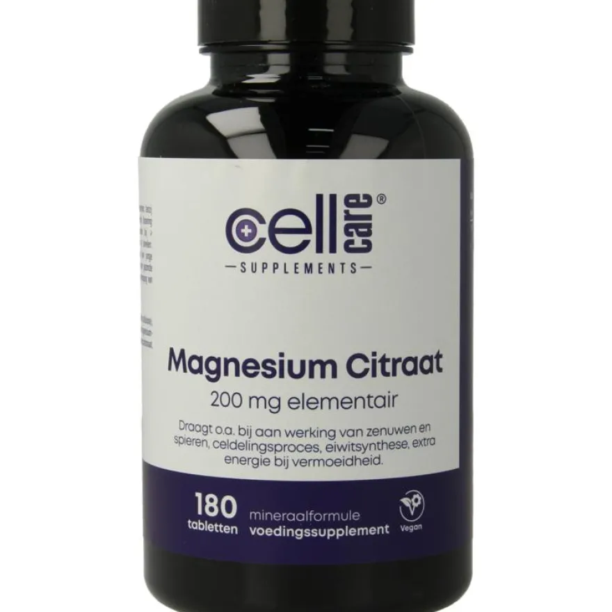 CellCare Magnesium 200mg elementair (180 tabletten)