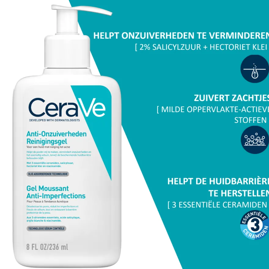 Cerave Anti-onzuiverheden Reinigingsgel (236 ml)