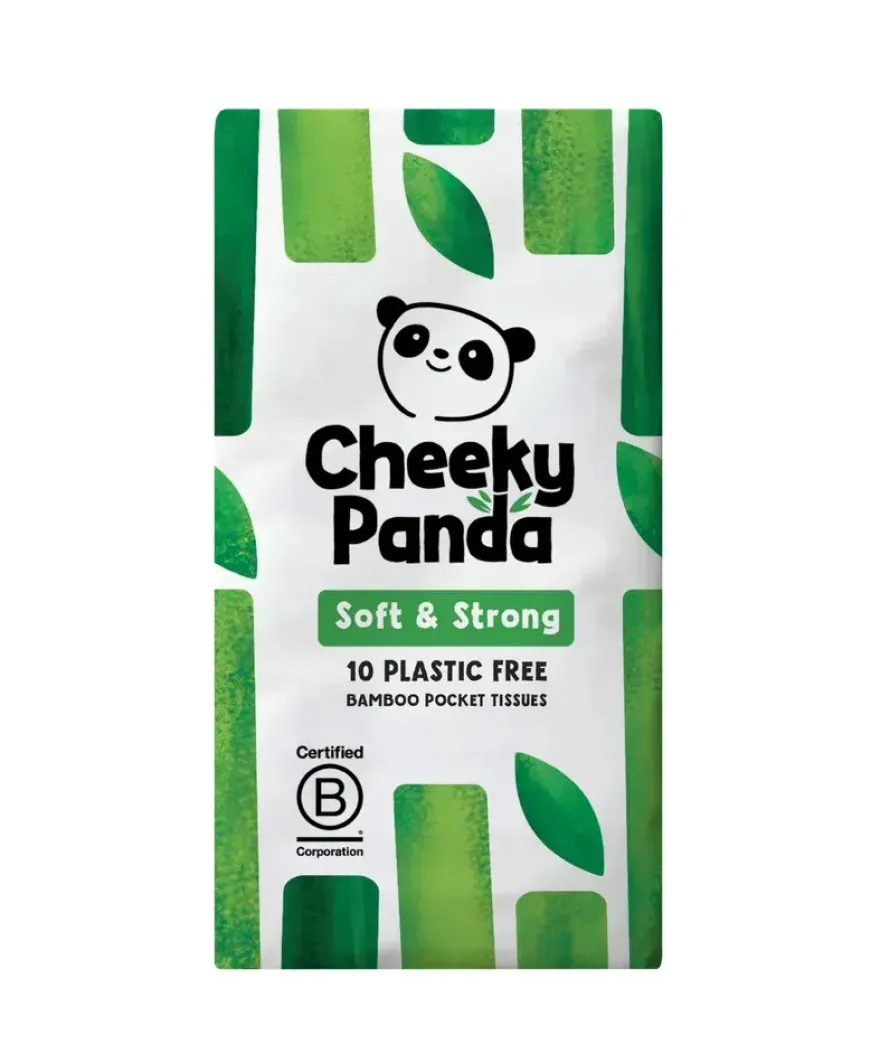 Cheeky Panda The Cheeky Panda Bamboe Zakdoekjes (10 stuks)