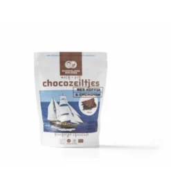 Chocolatemakers Chocozeiltjes Donkere Melk 52% Koffie & Nibs Bio (100 gr)