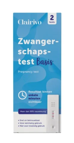 Clairivo Zwangerschapstest Cassette (2 stuks)