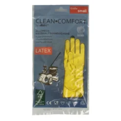 Clean-Comfort Huishoudhandschoen Geel Maat S (1 paar)