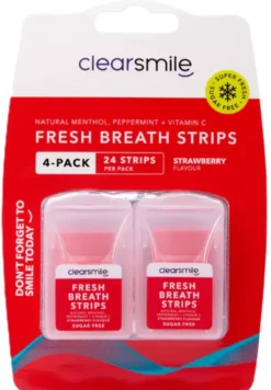ClearSmile Fresh Breath Strips Strawberry (4 stuks)