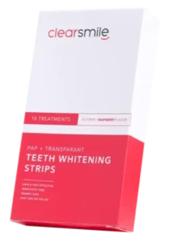 ClearSmile PAP + Transparant Teeth Whitening Strips )10 stuks)