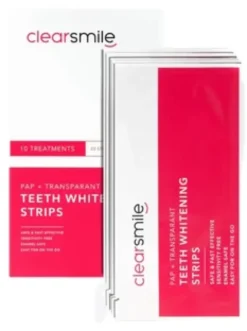 ClearSmile PAP + Transparant Teeth Whitening Strips )10 stuks)