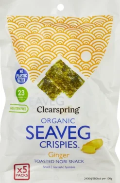 Clearspring Seaveg-Crispies Ginger Multipack (20 gr)