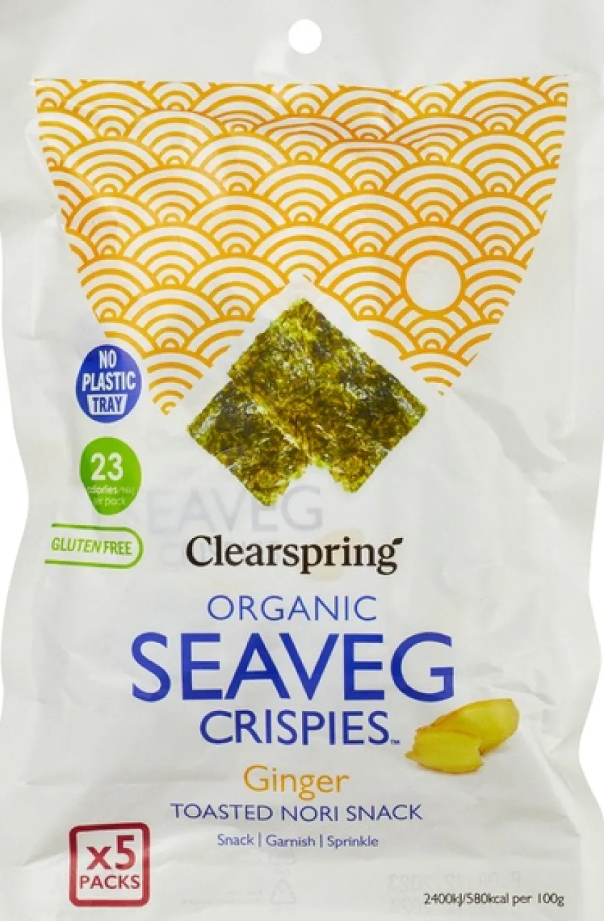 Clearspring Seaveg-Crispies Ginger Multipack (20 gr)