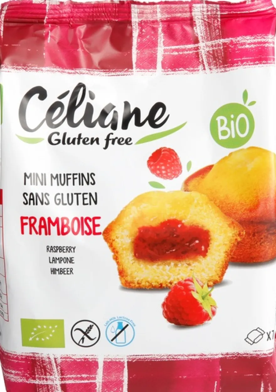 Céliane Mini-Muffins Frambozen Glutenvrij (200 gr)