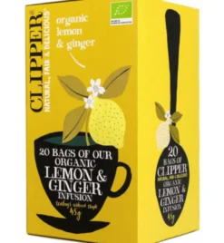 Clipper Lemon & ginger tea bio (20 stuks)
