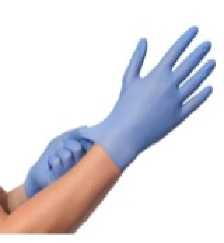 cmt Onderzoekshandschoen nitriel poedervrij blauw L (100 stuks)