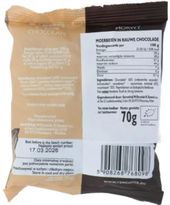 Cocoa Chocolade Moerbeien (70 gr)