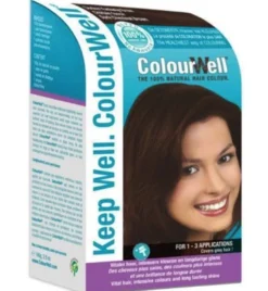 Colourwell 100% Natuurlijke Haarkleur Donker Kastanje Bruin (100 gr)