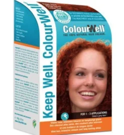 Colourwell 100% Natuurlijke haarkleur koper rood (100 gr)
