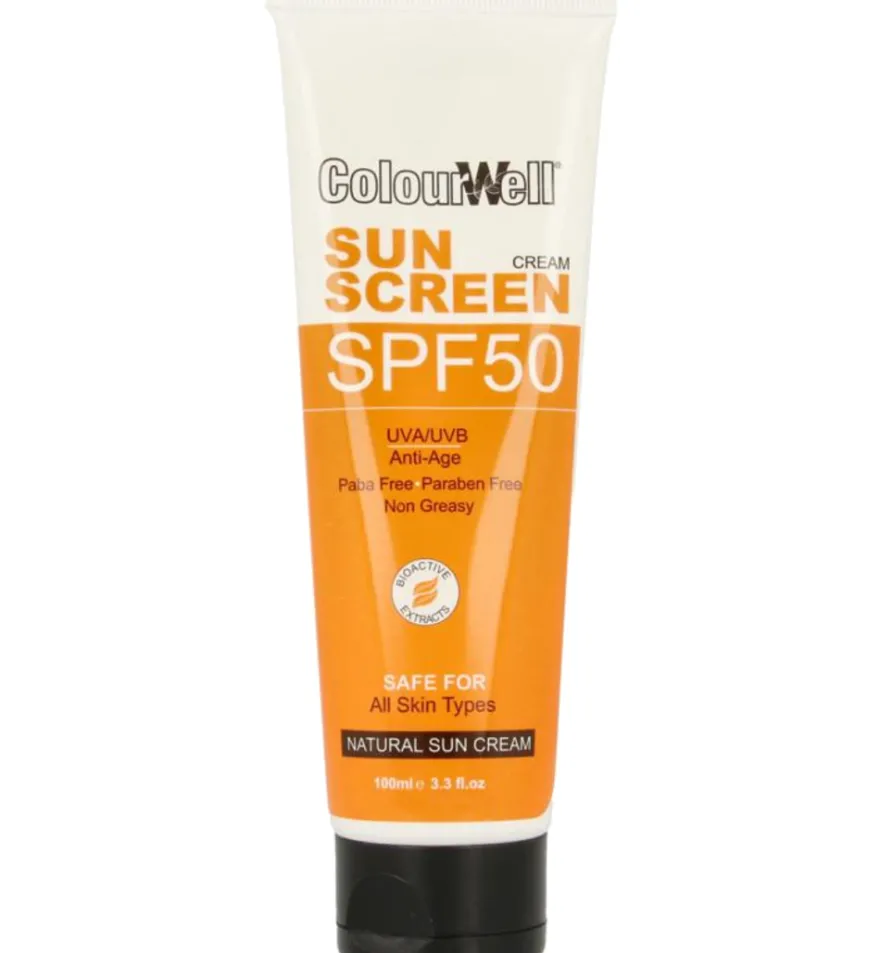 Colourwell Natuurlijke zonnecreme SPF50 (100 ml)