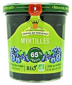 Comtes De Provence Les Comtes De Provence Bosbessen Confituur Bio (350 gr)