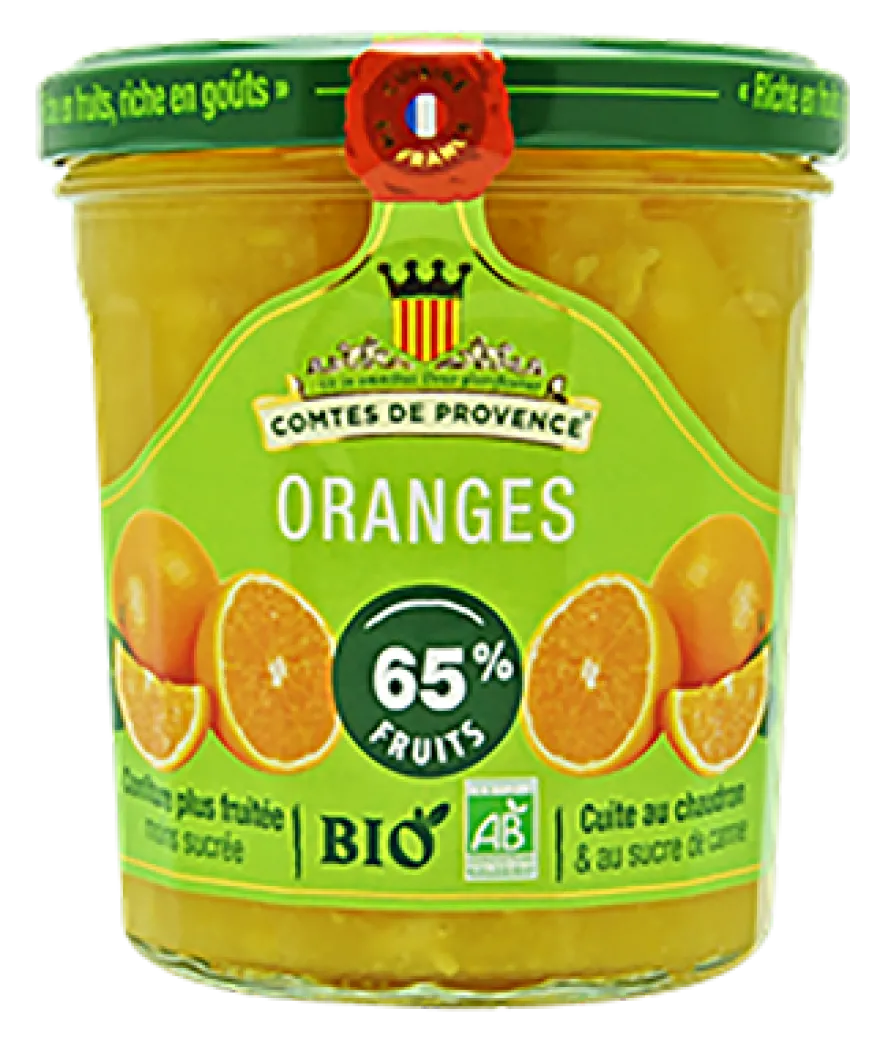 Comtes De Provence Les Comtes De Provence Sinaasappel Confituur Bio (350 gr)