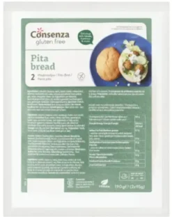 Consenza Glutenvrij Pitabroodjes (190 gr)
